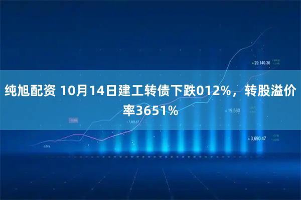 纯旭配资 10月14日建工转债下跌012%，转股溢价率3651%